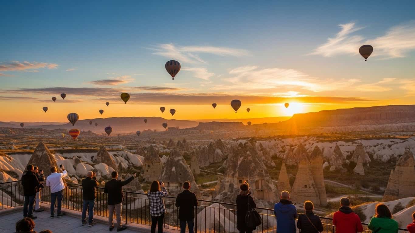 Best sunset views in Cappadocia Red Valley