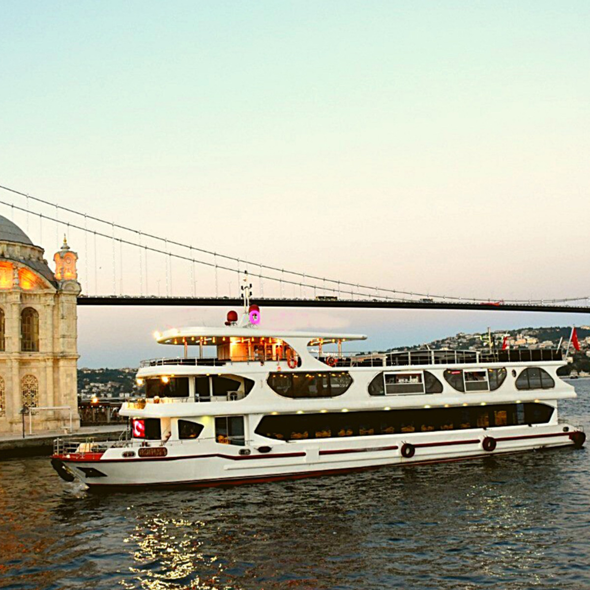 Bosphorus Cruise boat at night