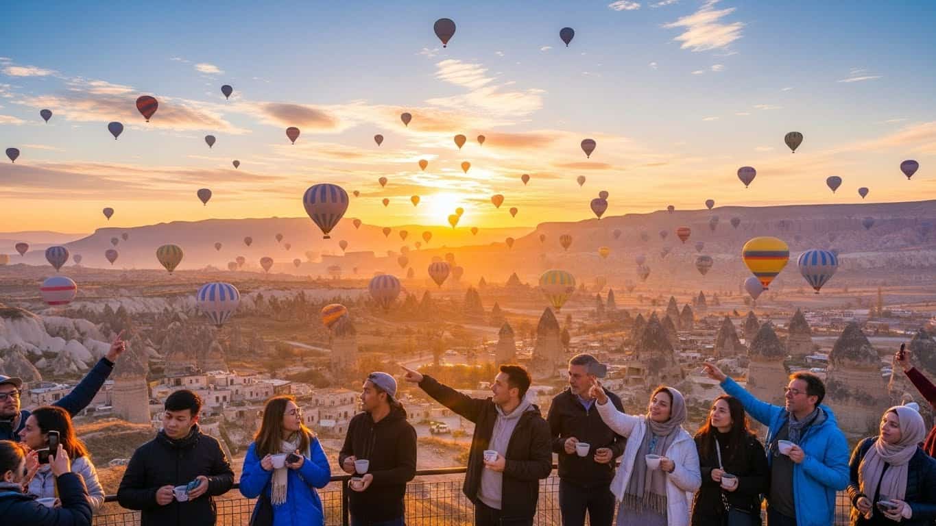 Luxury sunrise viewing of balloons in Cappadocia