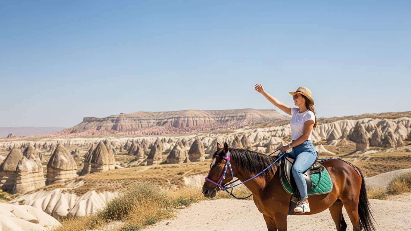 Video preview of Cappadocia horseback riding tour through Red Valley