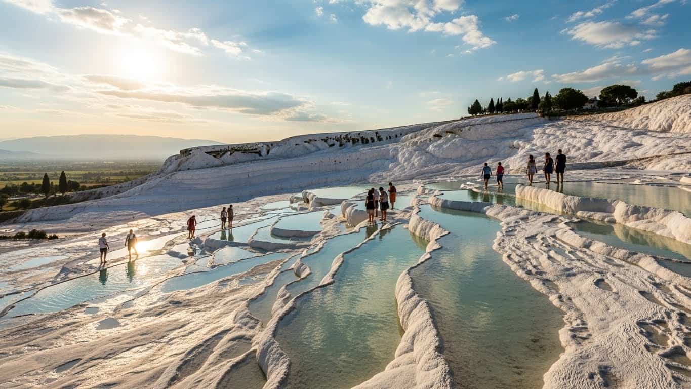 Hierapolis ancient city ruins on Salda Lake Pamukkale Tour