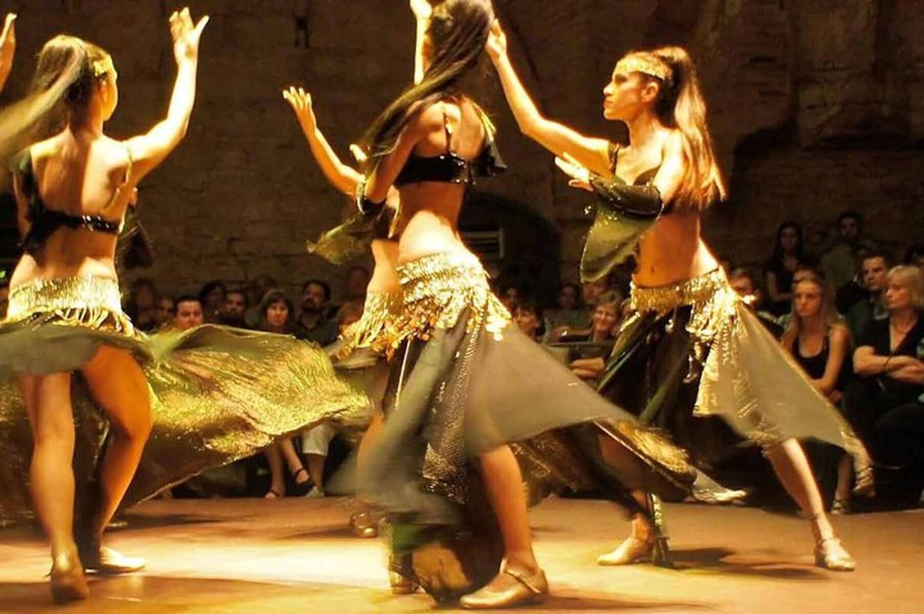 Traditional Turkish folklore dance performance in Cappadocia