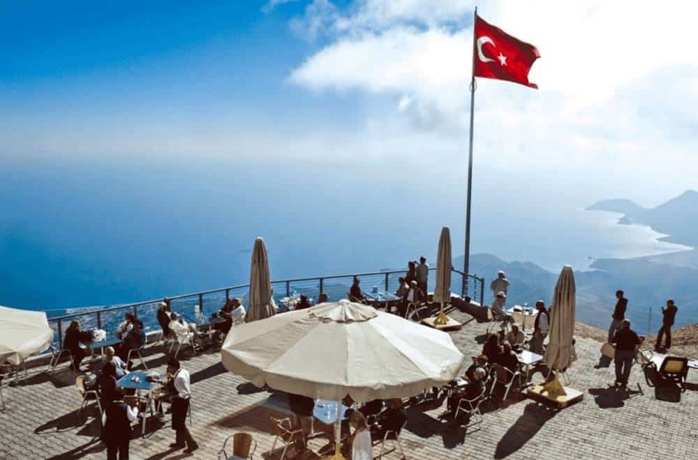 Panoramic views from the Antalya Olympos Cable Car Tour summit
